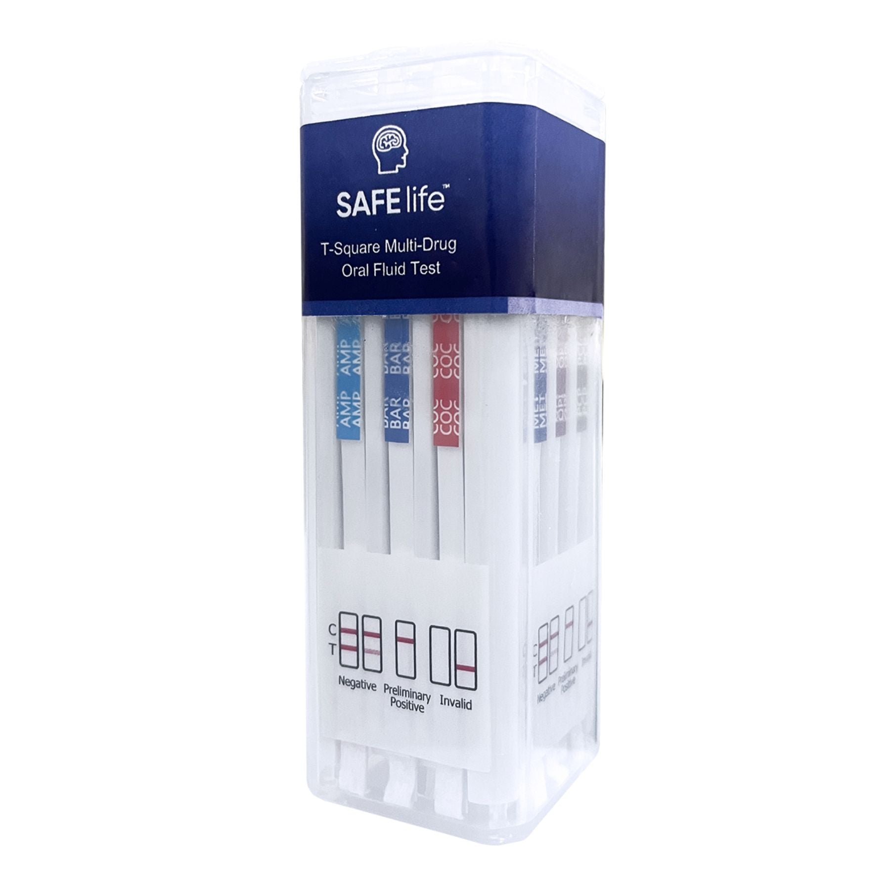 12-panel SAFElife T-Square Multi-Drug Saliva Test | QODOA-3126-A (25/box)