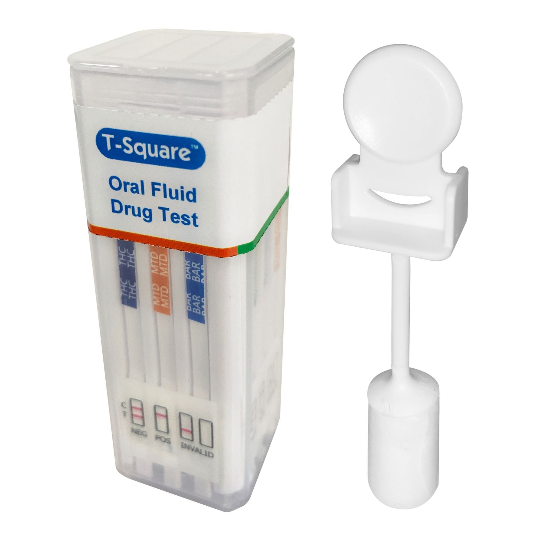 (No THC) 6-panel SAFElife T-Square Multi-Drug Saliva Test | QODOA-366NTEUO-I (25/box)