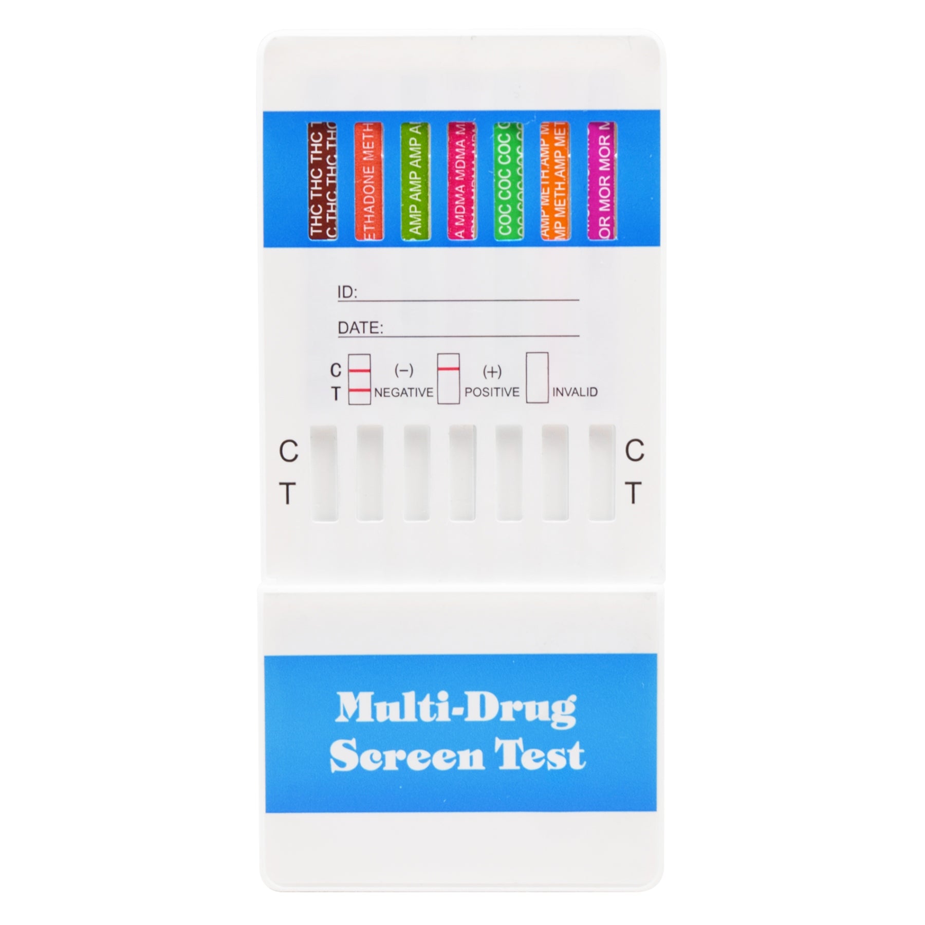 12-panel Multi-Drug Urine Test Card | W2124 (25/box)