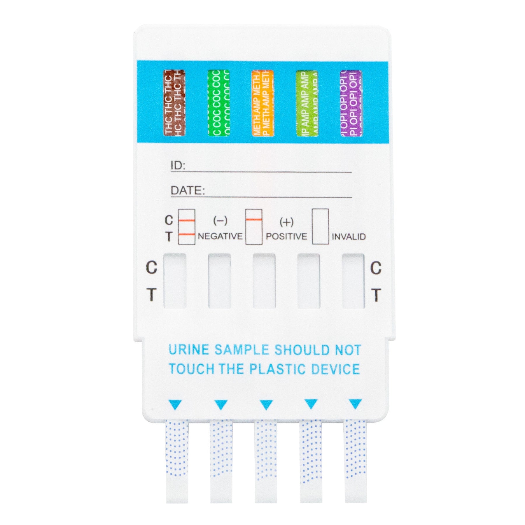 10-panel Multi-Drug Urine Test Card | W20104 (25/box)