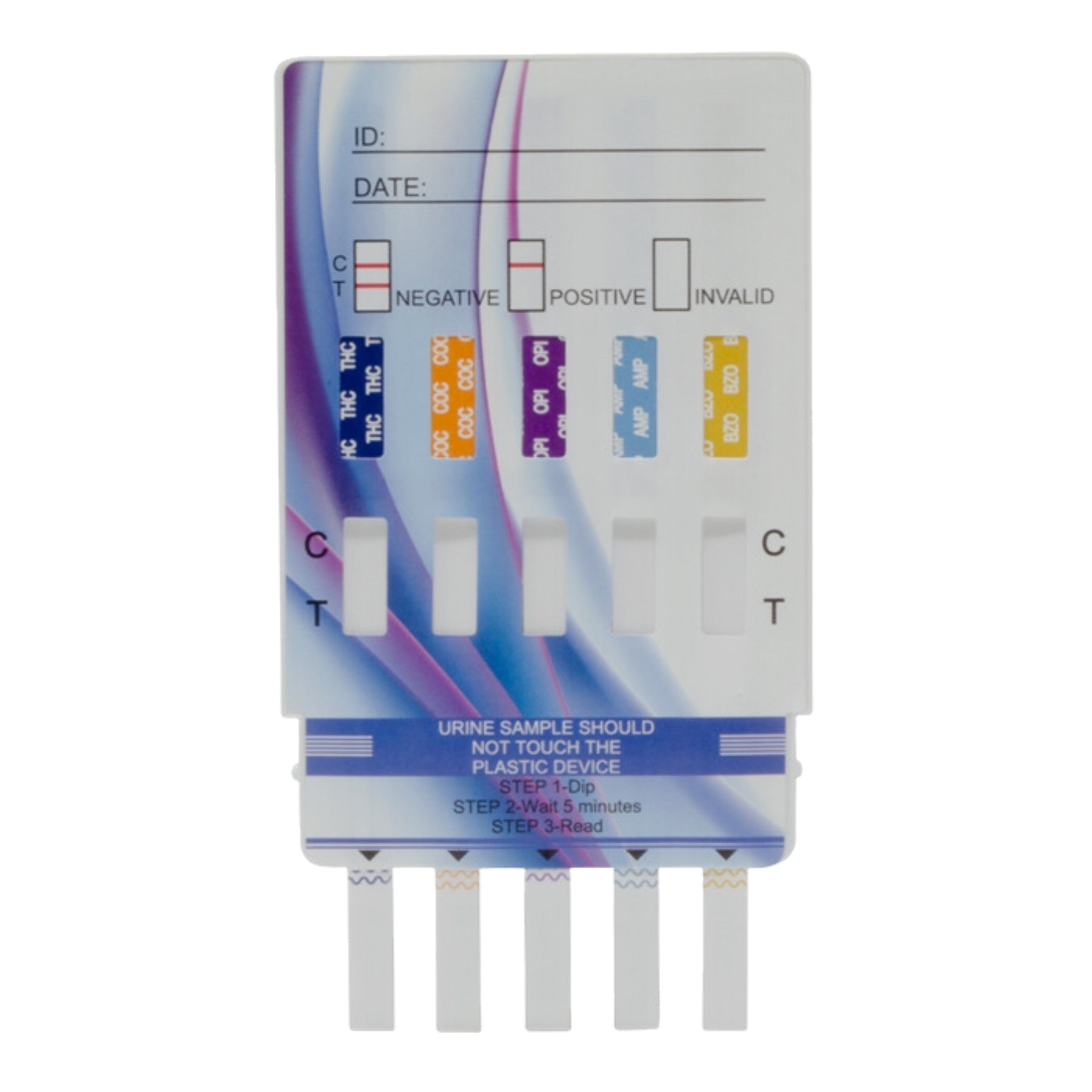 5 Panel Healgen Drug Test Dip Card | HDOA-255 (25/box)