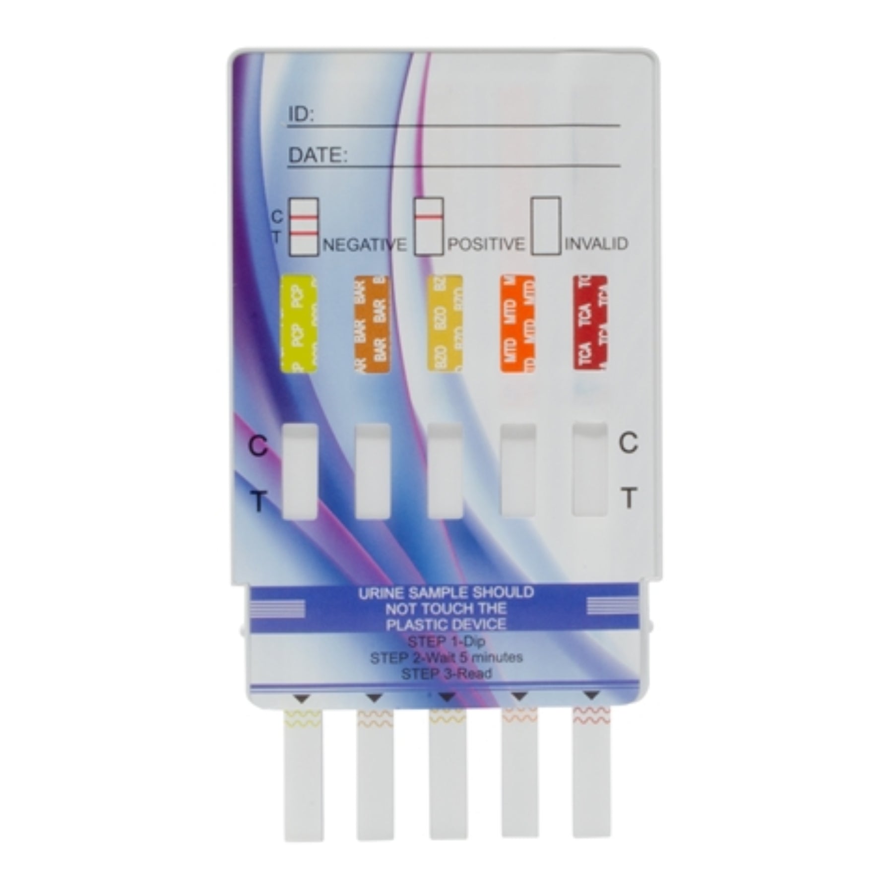 7 panel MD DrugScreen Dip Test Cards | MDOA-274 (25/box)