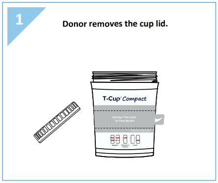 12 panel COMPACT T-Cup Multi-Drug Urine Test | CDOA-6125 (25/box) - ToxTests