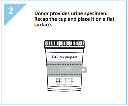 12 panel COMPACT T-Cup Multi-Drug Urine Test | CDOA-6125A3 (25/box) - ToxTests