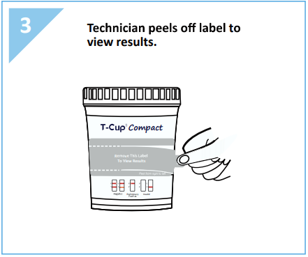 12 panel COMPACT T-Cup Multi-Drug Urine Test | CDOA-6125 (25/box) - ToxTests