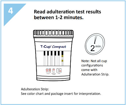 12 panel COMPACT T-Cup Multi-Drug Urine Test | CDOA-6125A3 (25/box) - ToxTests