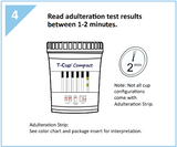 12 panel COMPACT T-Cup Multi-Drug Urine Test | CDOA-6125A3 (25/box) - ToxTests